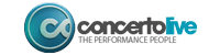 Concerto book us for their clients corporate entertainment Concerto Live Logo